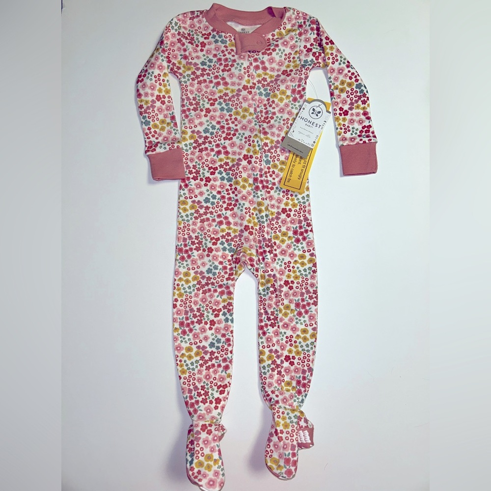 The Honest Company footie sleeper size 12 month. NWT.